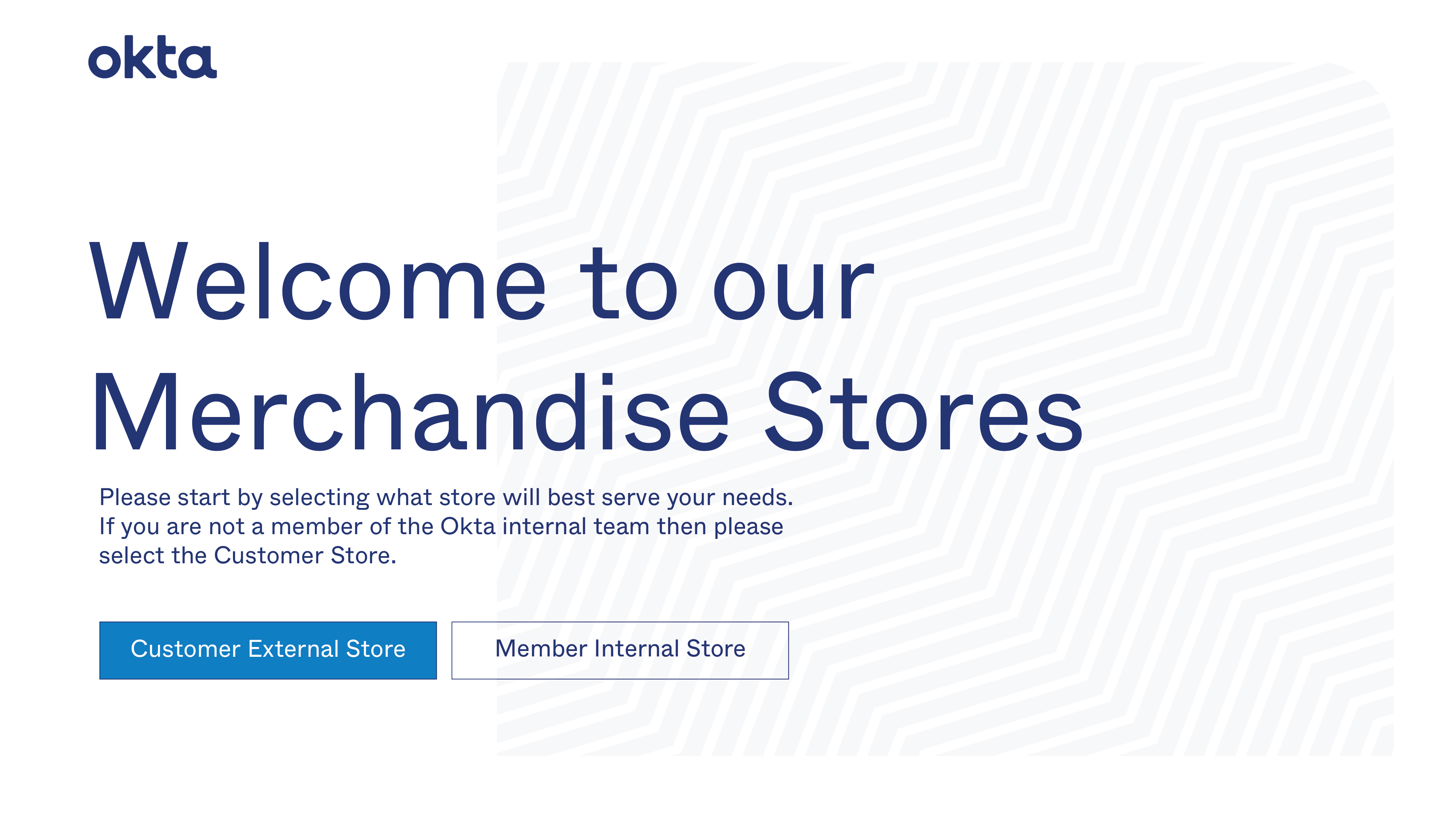 Welcome to our Merchandise Stores, Customer External Store highlighted